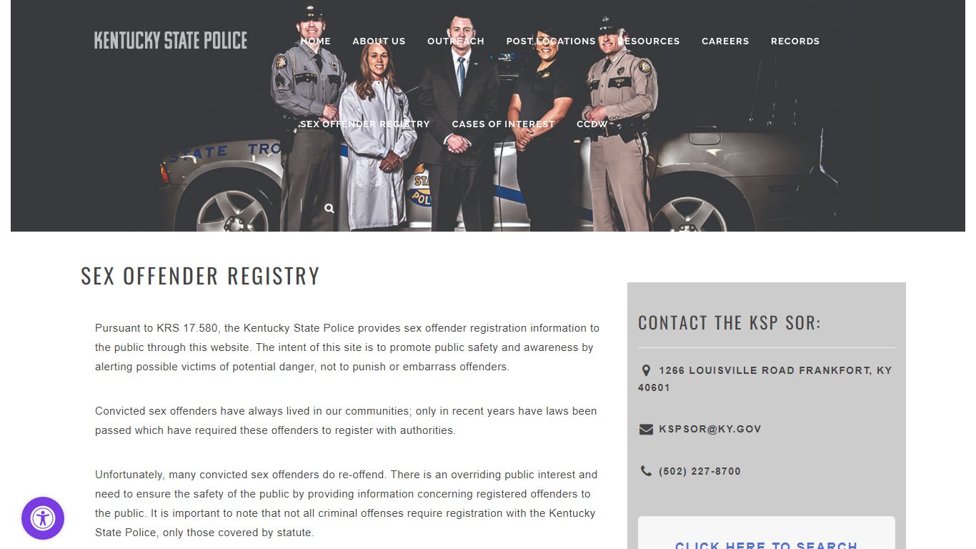 Sex Offender Registry – kentuckystatepolice.org